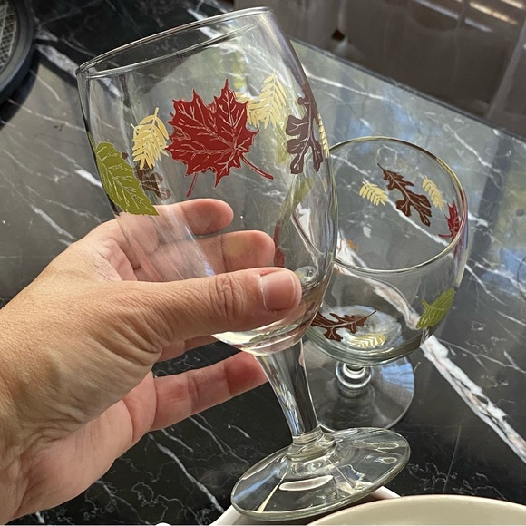 Libbey Autumn Goblets - Picture 2 of 2